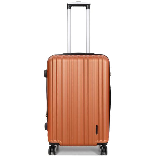 Medium Hardshell Luggage Suitcase Orange 24"