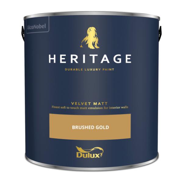 Dulux Heritage Matt Brushed Gold 2.5L