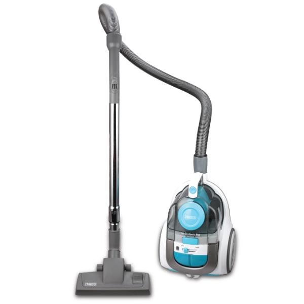 Zanussi Bagless 600W Cyclonic Vacuum Cleaner 2.5Ltr White/Blue