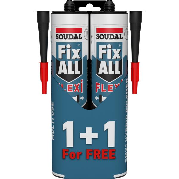 Soudal Fix ALL® Flexi Duo Pack 290ml White Buy 1 Get 1 Free