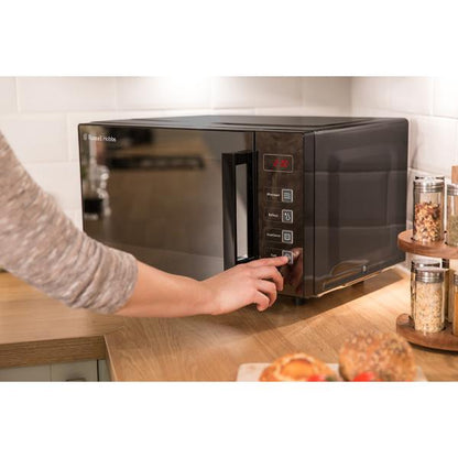 Russell Hobbs Black 23ltr Flatbed Microwave