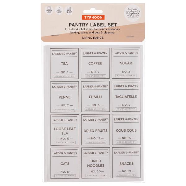 Typhoon Set Of 4 Pantry Labels