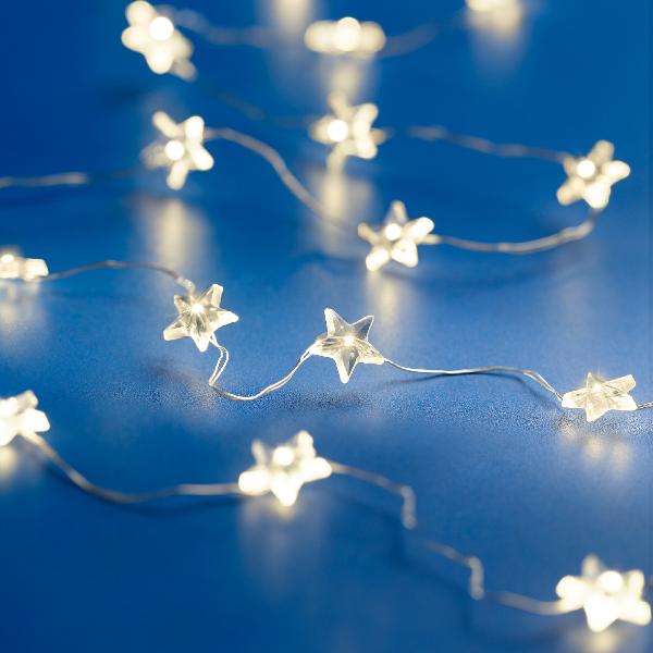 Christmas Micro LED Deco String Lights Battery Operated Indoor