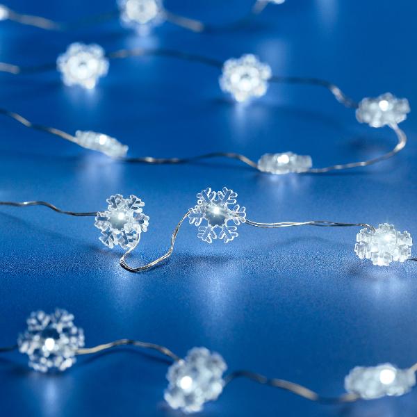 Christmas Micro LED Deco String Lights Battery Operated Indoor