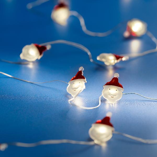 Christmas Micro LED Deco String Lights Battery Operated Indoor
