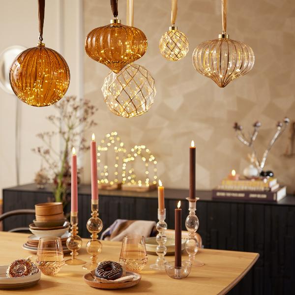 Christmas Hanging Onion Orb With Led