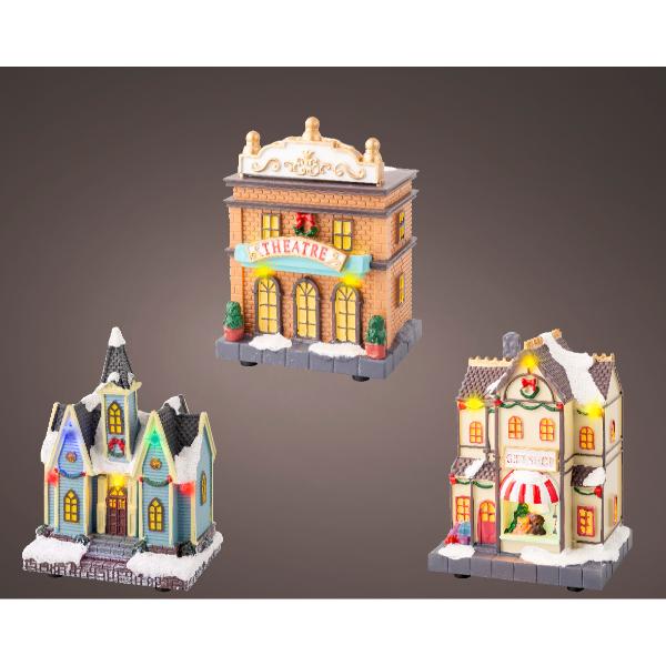 Christmas LED scenery tabeltop ornament - battery operated