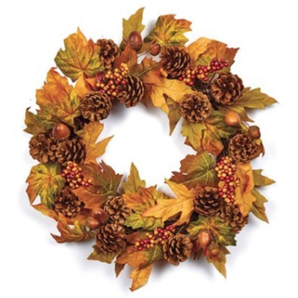 50cm Cone and Berry Wreath