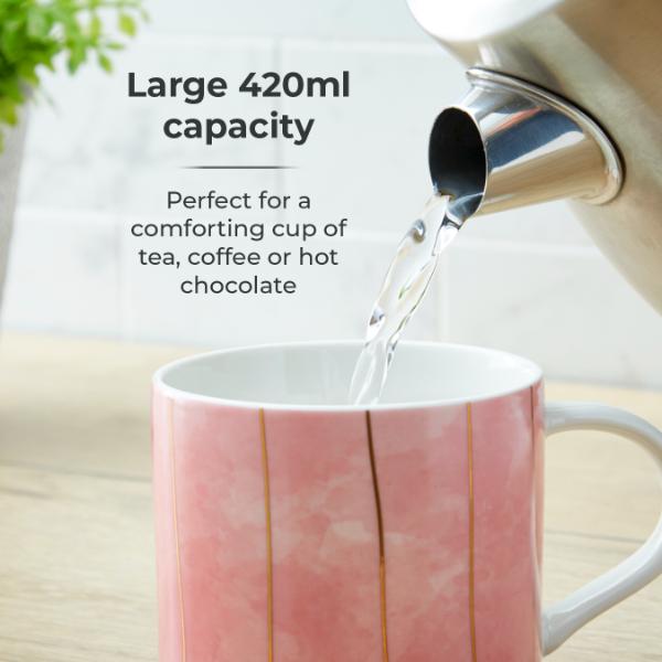 Tower Ink Mug Pink Set of 4