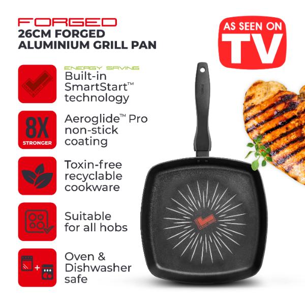 Tower Smart Start Grill Pan 26cm