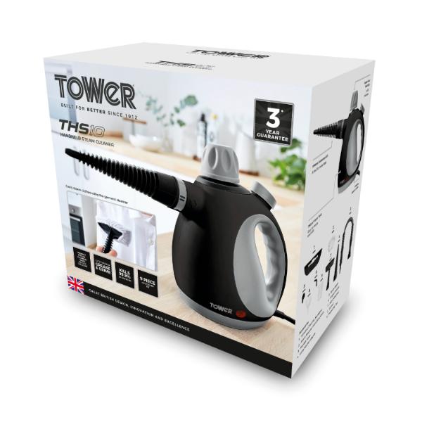 Tower THS10 Handheld Steam Cleaner Platinum