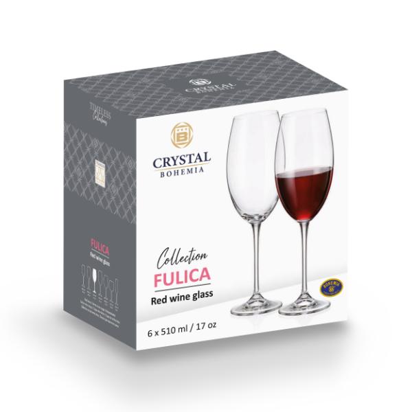 Bohemia Crystal Fulica Red Wine Glass 510ml