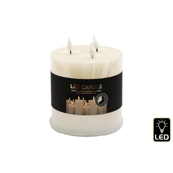 Candle with LED and Timer 15cm X15cm