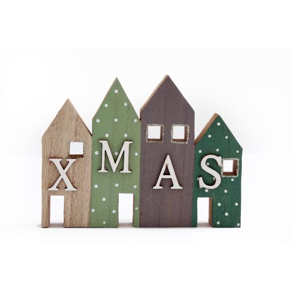 Festive Christmas Word Decoration 18 x 13.5cm