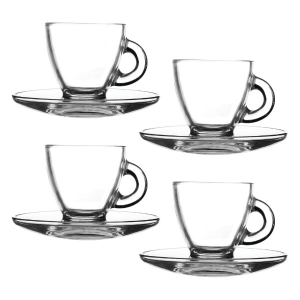 Ravenhead Entertain Set Of 4 Espresso Cup+Saucer