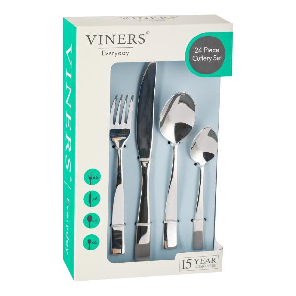 Viners Everyday Purity 18/0 24Pc Cutlery Gift Set