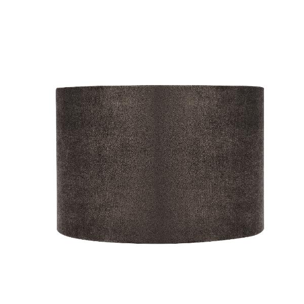 Drum shade 12" Grey Velvet