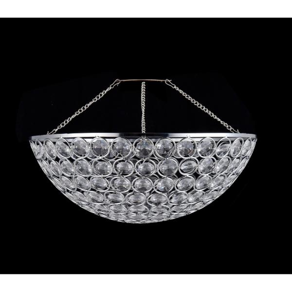 DIY Non Electric Pendant Chrome23cm H