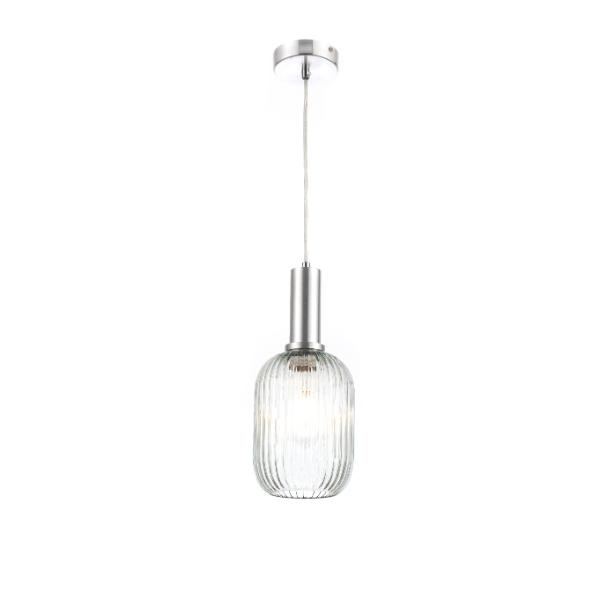 808/13 Single Pendant Lamp SILVER