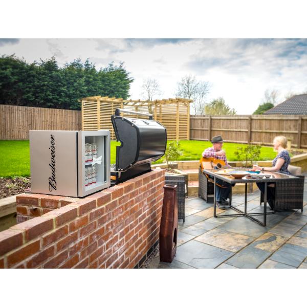 Husky Budweiser HM72-HU-E 48ltr Drinks Cooler - Silver | F-rated