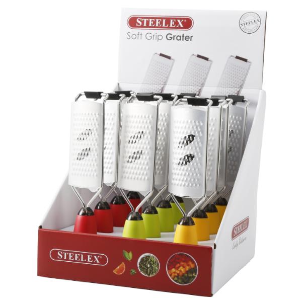 Steelex Flat Grater Soft Grip 9.5"