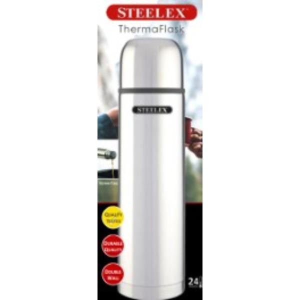 Steelex Bullet Flask 0.5L Stainless Steel