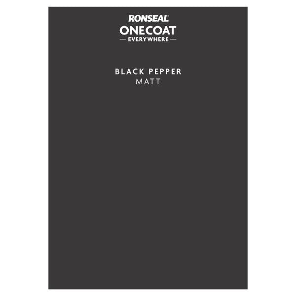 Ronseal One Coat Everywhere Paint Peel & Stick Black Pepper