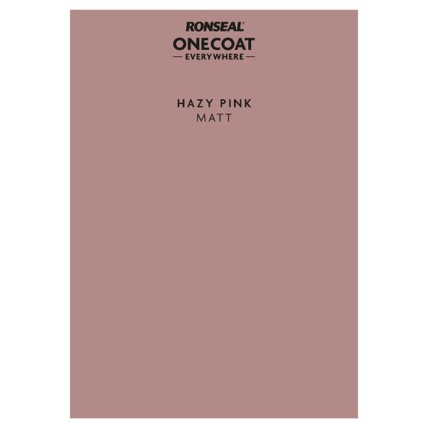 Ronseal One Coat Everywhere Paint Peel & Stick Hazy Pink