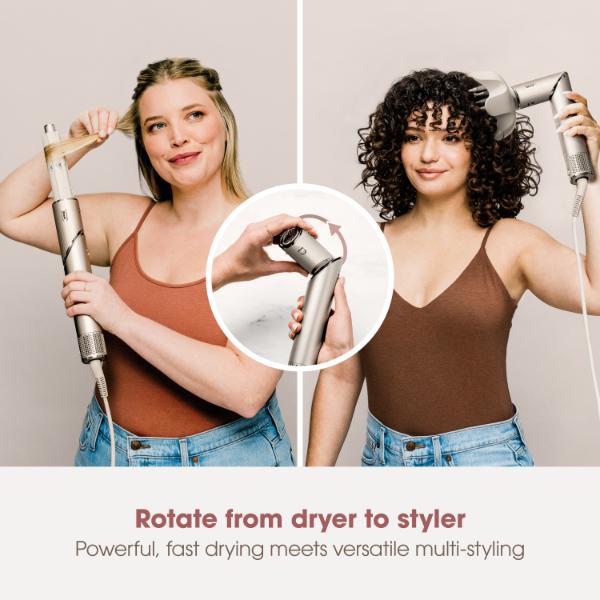 Shark HD440SLUK FlexStyle 5-in-1 Air Styler & Hair Dryer with Storage Case - Stone