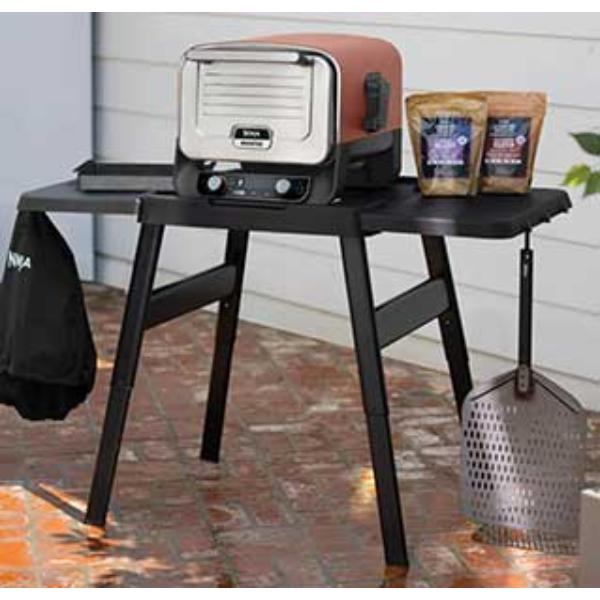Ninja 4718J800EUUK Woodfire Adjustable Stand & Side Table