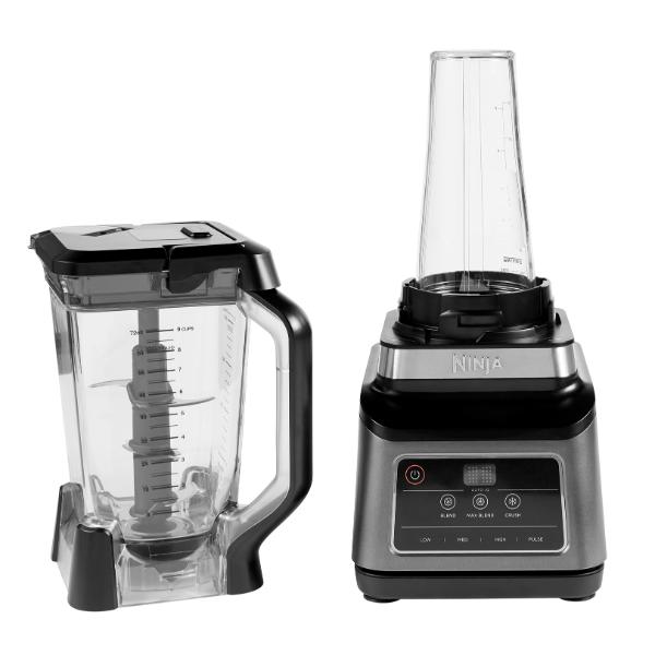 Ninja BN750UK 2.1L 2-In-1 Multi-Serve Blender with Auto-iQ Black and Silver