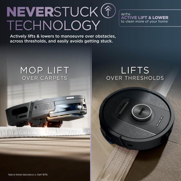 Shark RV2800YEUK PowerDetect NeverTouch 2-in-1 Self-Empty & Self-Refill Robot Vacuum & Mop