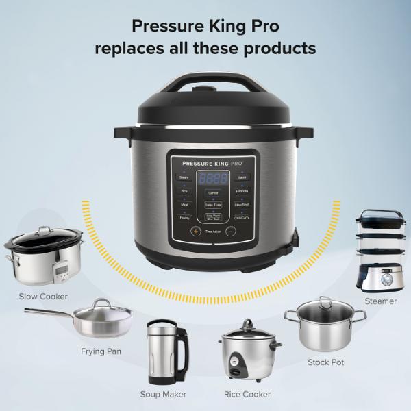 DREW & COLE Pressure King Pro 01733 5.7L Multicooker - Chrome