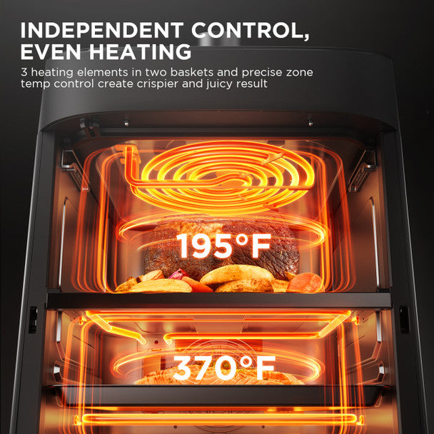 Midea Two-Zone 11L Air Fryer Alexa & Google Compatiable