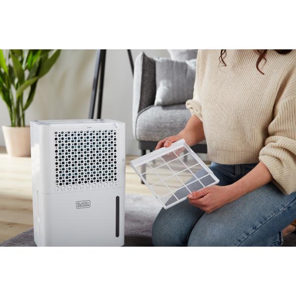 Black & Decker Smart Dehumidifier 12L White
