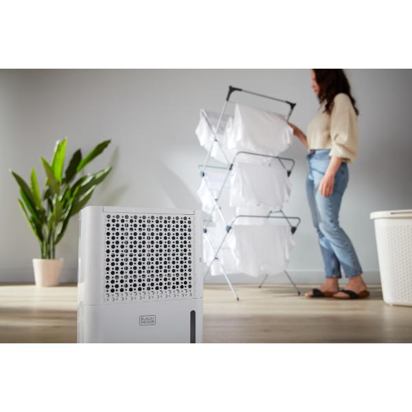 Black & Decker Smart Dehumidifier 12L White