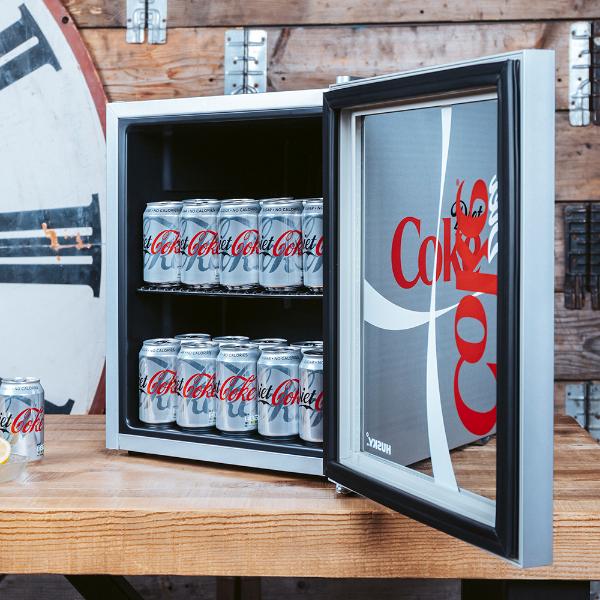 Husky HUS-HY209-HU-E Diet Coca-Cola Mini Fridge 48Ltr