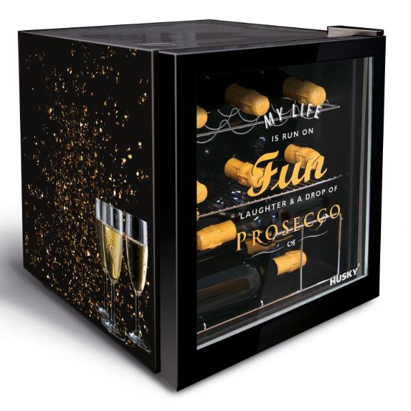 Husky HUS-HU279-E Prosecco Mini Fridge 46Ltr F Rated