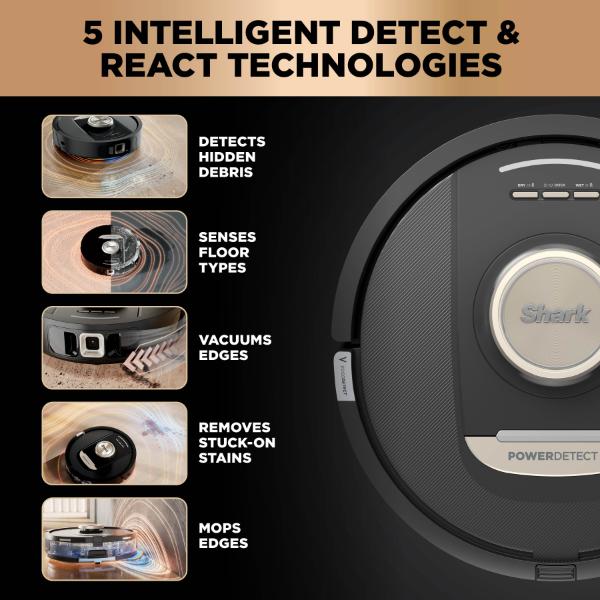Shark RV2800ZEUK PowerDetect NeverTouch Pro 2-in-1 Self-Empty, Self-Refill & Self-Clean Robot Vacuum & Mop