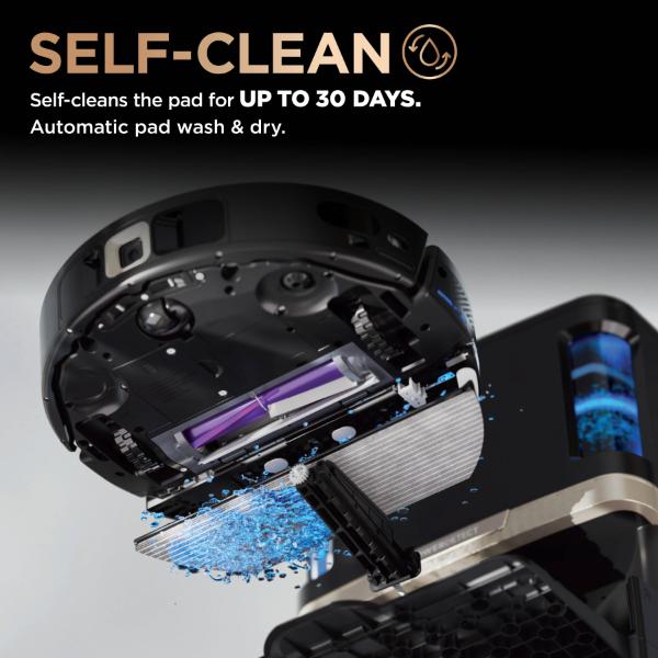 Shark RV2800ZEUK PowerDetect NeverTouch Pro 2-in-1 Self-Empty, Self-Refill & Self-Clean Robot Vacuum & Mop