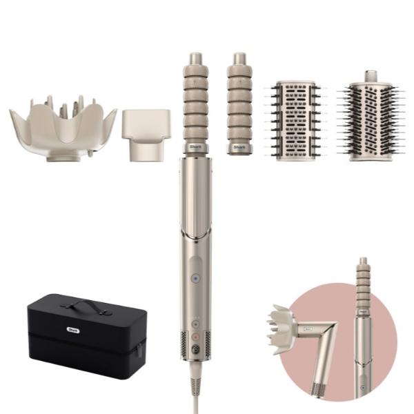 Shark HD446SLUK FlexStyle 5 in 1 Air Styler and Hair Dryer with Storage Case Stone