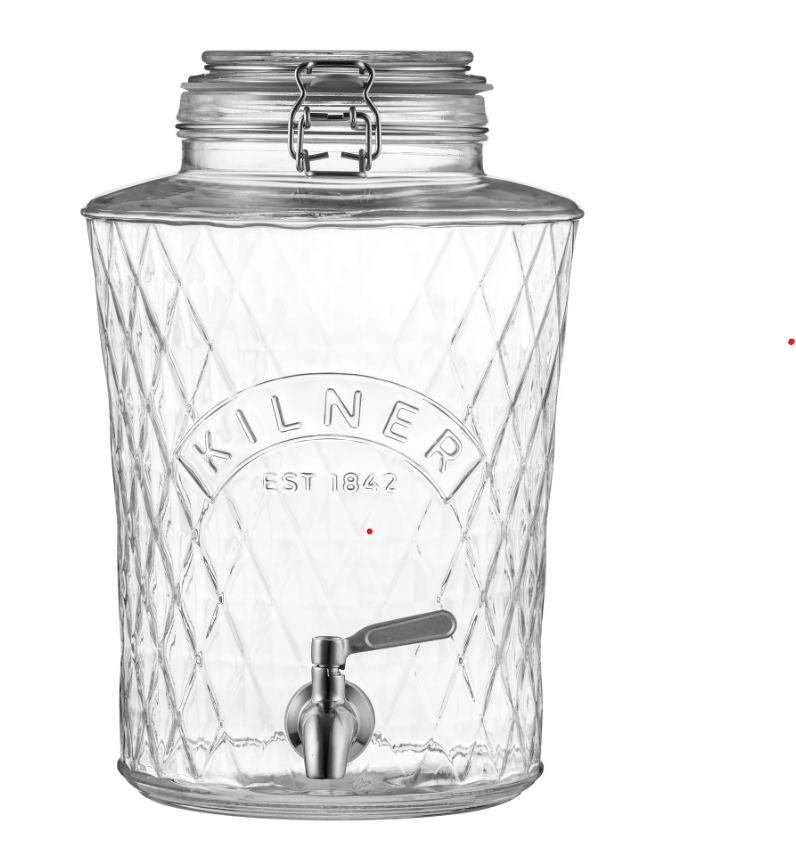 Clip Top Diamond Dispenser 5 Litre Stainless Steel Tap