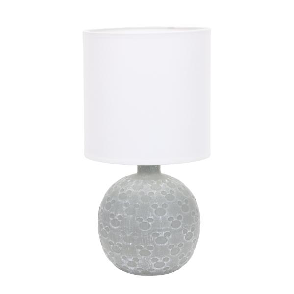 Grey Ceramic Table Lamp with Shade