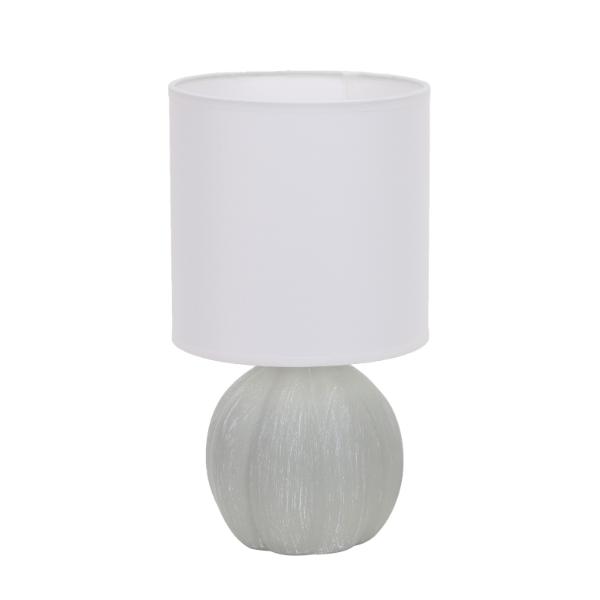 Light Grey Ceramic Table Lamp with Shade