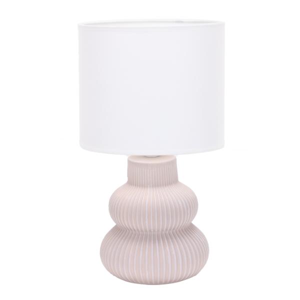 Cream Ceramic Table Lamp with Shade