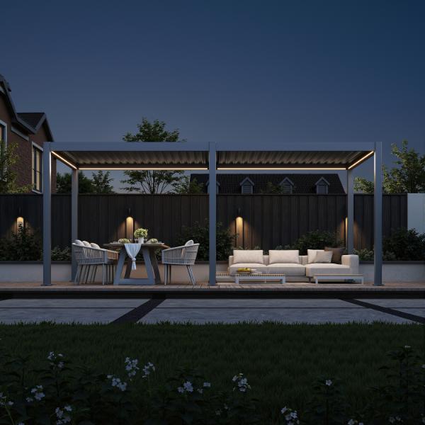 Neo Aluminium & Steel Freestanding Pergola 600cm X 300cm