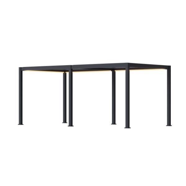 Neo Aluminium & Steel Freestanding Pergola 600cm X 300cm