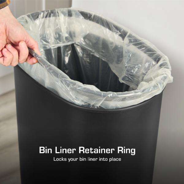 SWAN 55L Oval Sensor Bin Black