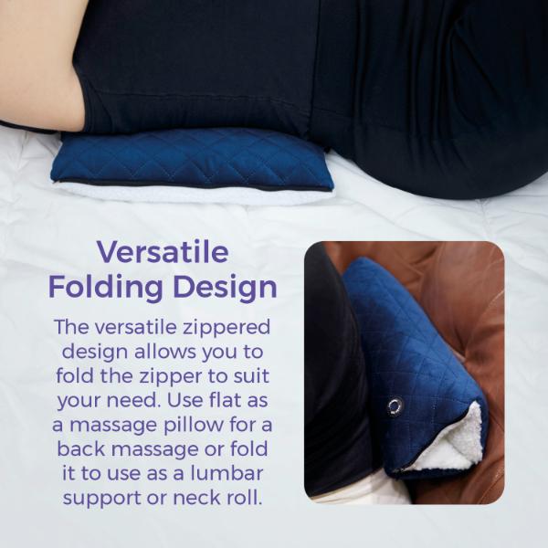 Carmen Foldable Massage Pillow Blue