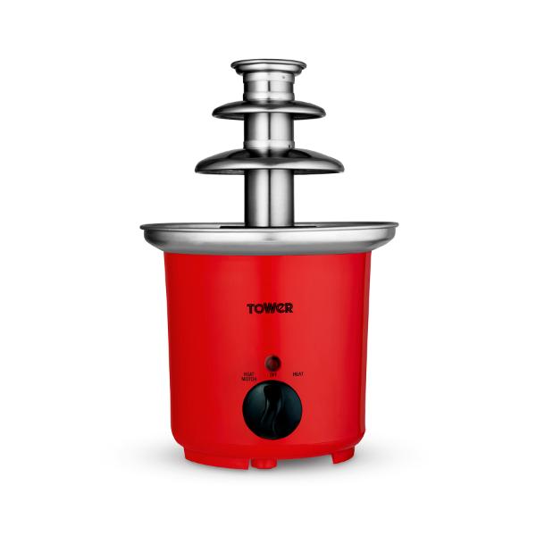 Tower 90W Chocolate Fountain Red